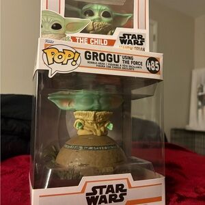 Funko Pop Star Wars Grogu Figures (Grogu using The Force & The Child)